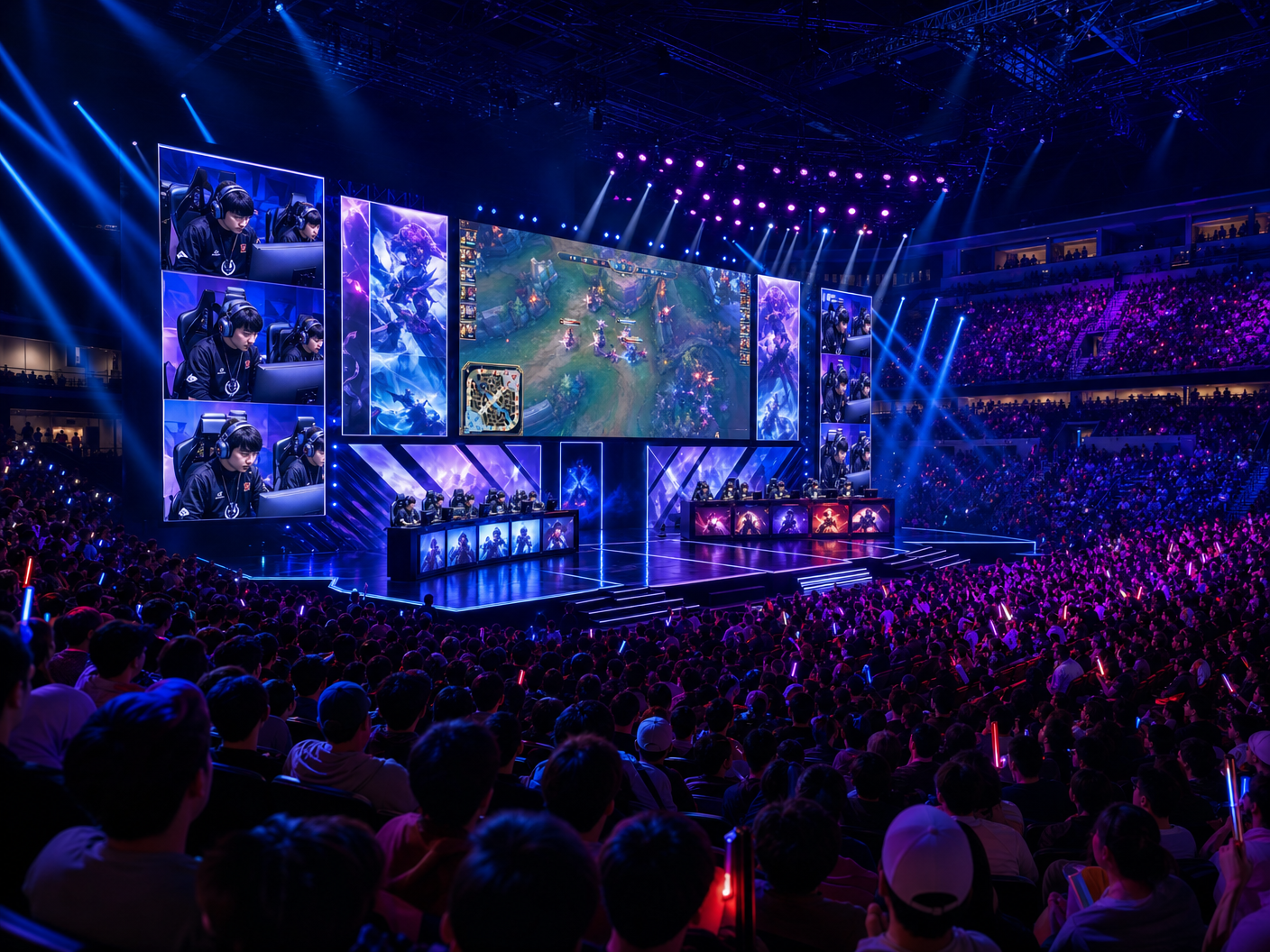 Esports arena tournament coverage